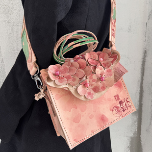 Fu.DuJuan 原创设计手工拼接包包女2025新款高级感小众单肩斜挎包