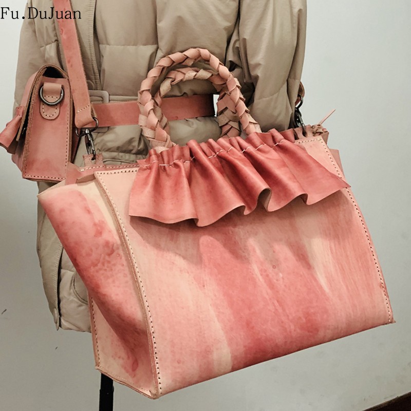 设计师原创小众单肩包手绘原创大