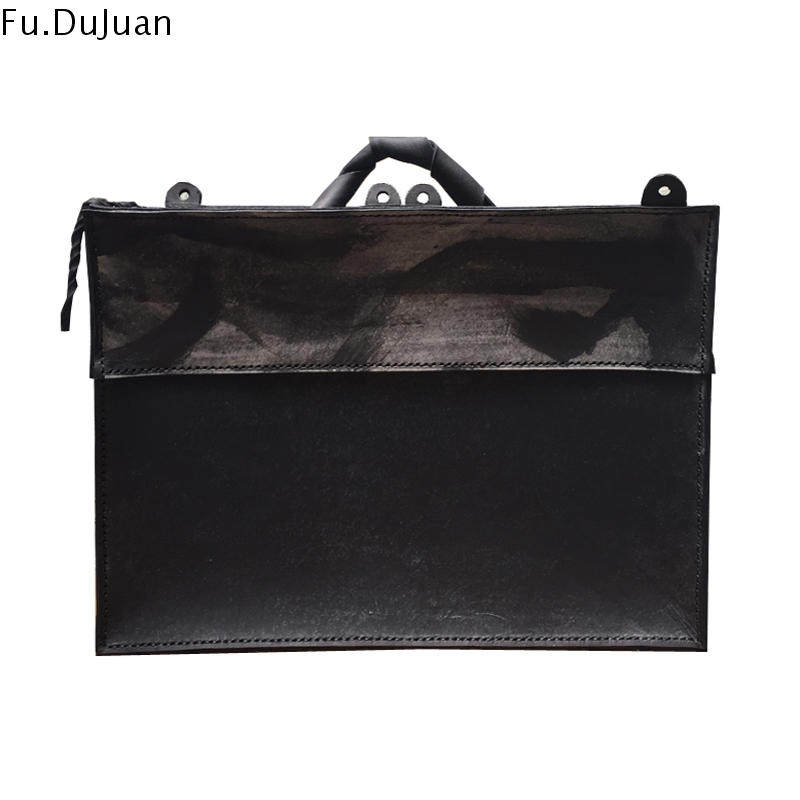 Fu.DuJuan 设计师包 4用手提斜挎单肩 文艺男士双肩包 牛皮手工