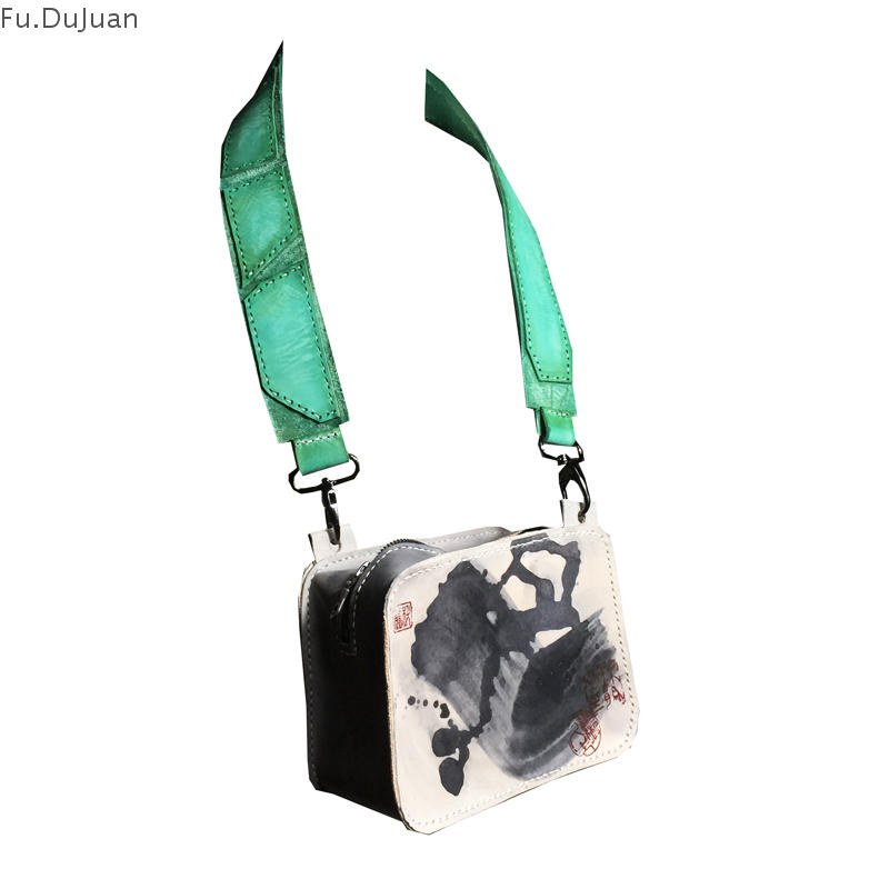 设计师文艺风百搭手工单肩小方包