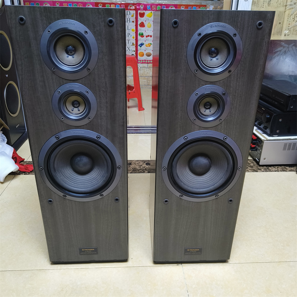二手日本进口音箱 先锋s-j700d 三分频8寸落地前置音箱家用大功率