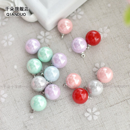 diy圆形珠子铁环手工制作十字绣
