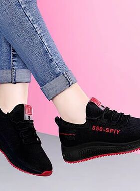 老北京布鞋女鞋平底单鞋休闲工作鞋女黑色软底透气网鞋妈妈鞋防滑