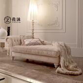 时尚 欧式 布艺贵妃椅客厅休闲沙发躺椅法式 小户型卧室美人榻太妃椅