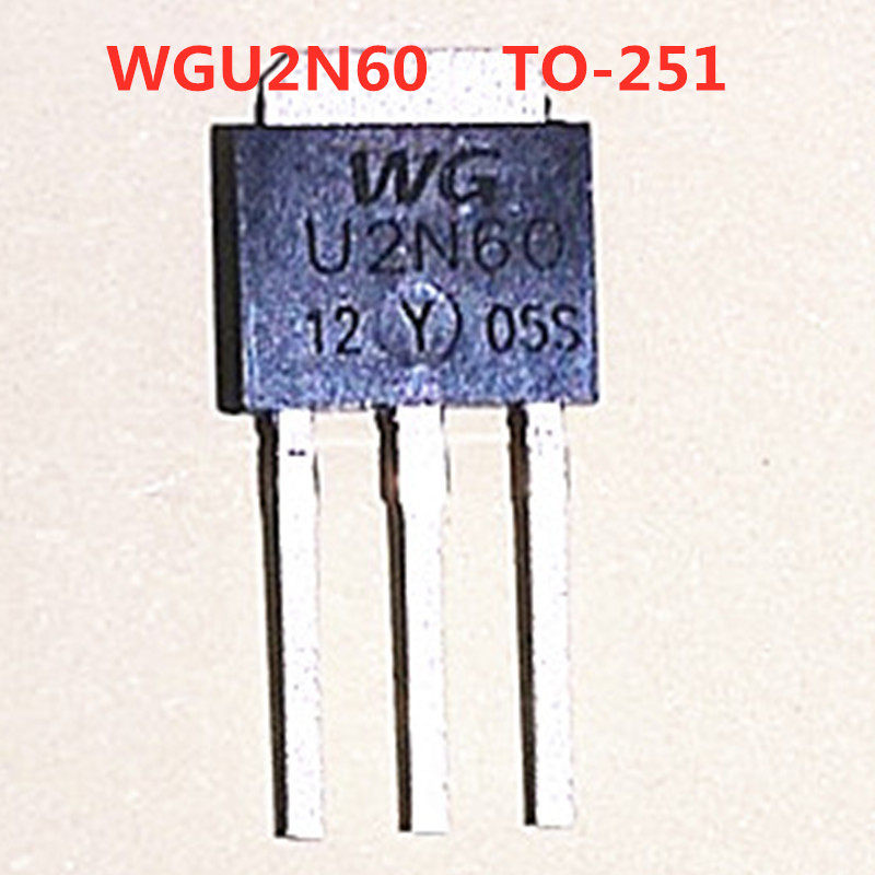 全新原装TO-251场效应管 WGU2N60  2A600V代用仙童FQU2N60C MOS管