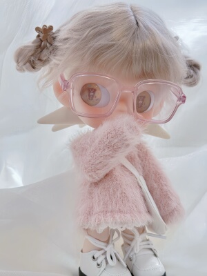zsiga 嘎子姐娃衣1/8分粉色毛衣套装裙子眼镜套装姜饼人娃衣