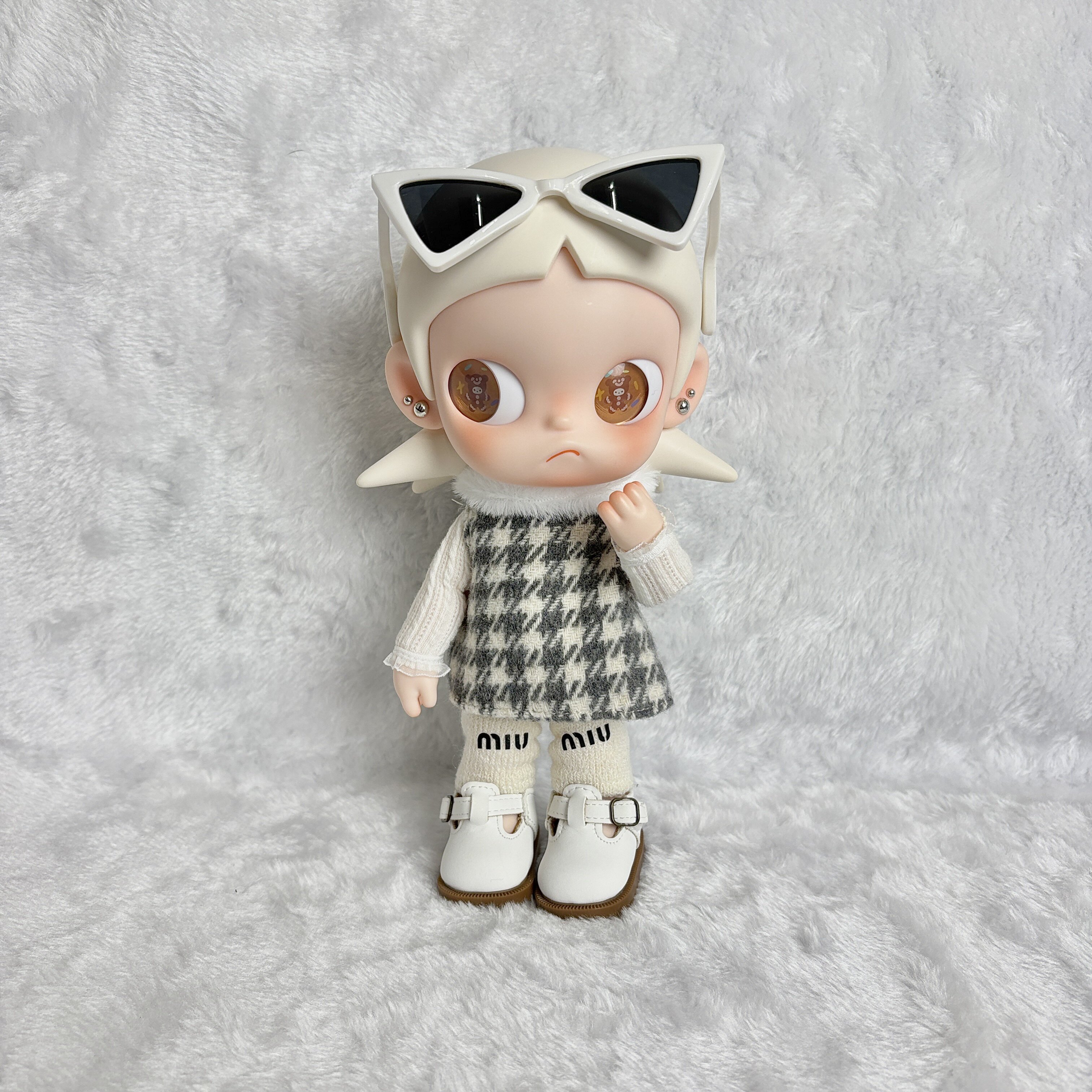 zsiga新品娃衣拽姐直筒裙套装1/8分可动人偶嘎子姐娃衣