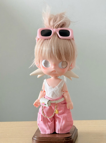 zsiga嘎子姐娃衣夏日粉白辣妹甜辣风弯刀裤套装8分人偶一二代适用