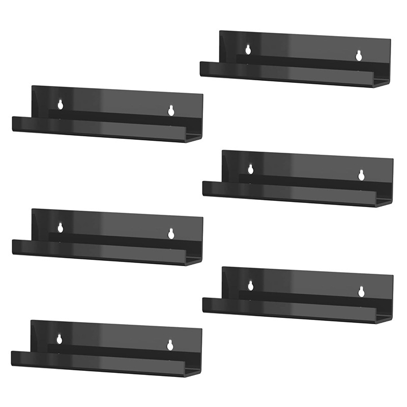 现货亚克力唱片架壁挂式dvd专辑cd架墙上黑胶唱片架7寸黑色