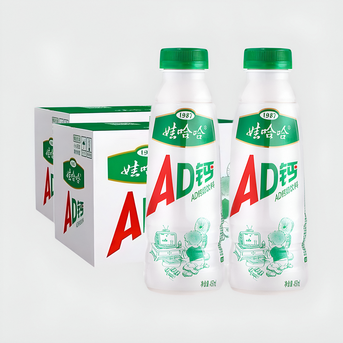 娃哈哈AD钙奶450ml*15瓶