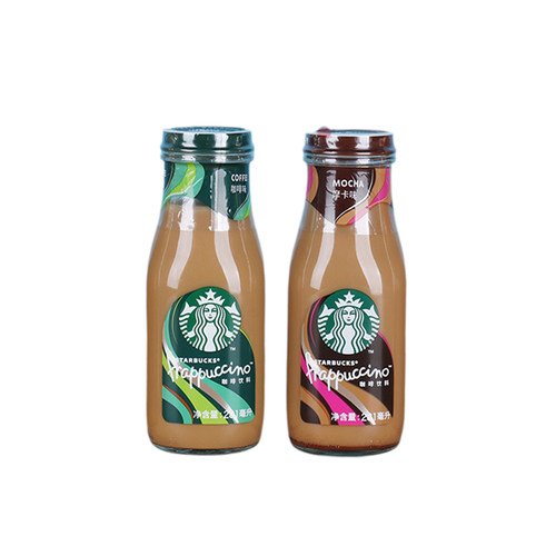 星巴克咖啡星冰乐摩卡味281ml*12瓶咖啡味即饮办公休闲玻璃瓶饮料