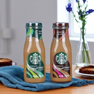 星巴克咖啡星冰乐摩卡味281ml 6瓶咖啡味即饮办公休闲玻璃瓶饮料