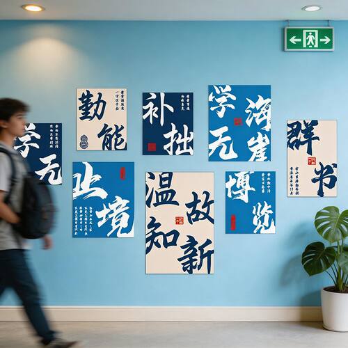 教室布置装饰班级文化墙面贴纸