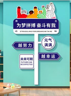 激励个性语墙贴纸创意励志标语牌