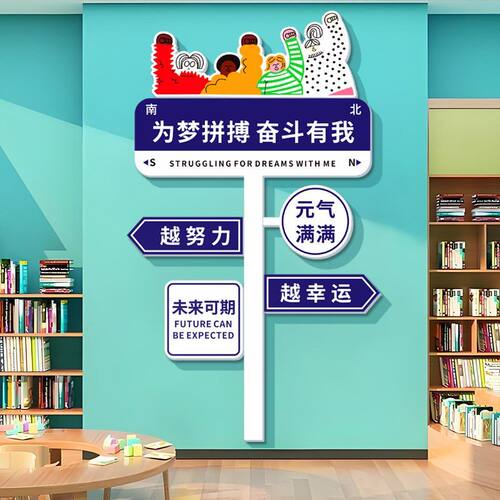 激励个性语墙贴纸创意励志标语牌