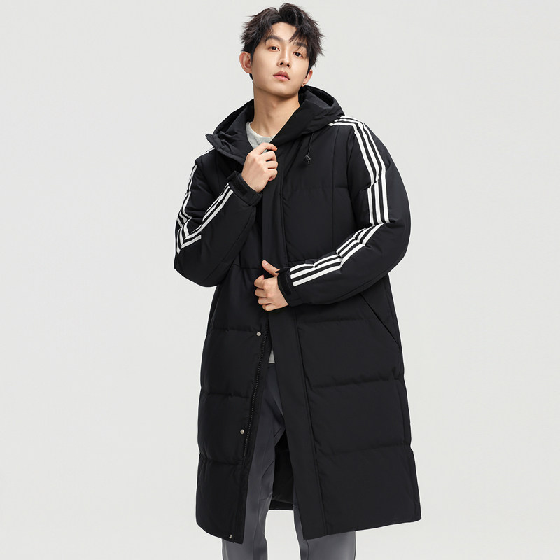 BCYF2025冬季新款羽绒服男女情侣款加厚长款连帽宽松青年防风外套