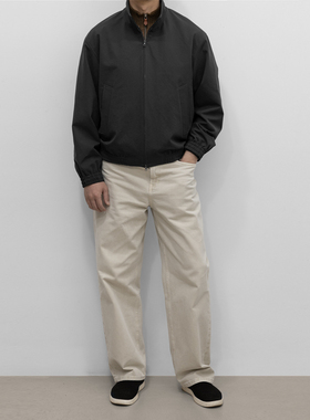 易打理拉链立领短宽夹克 Pheather