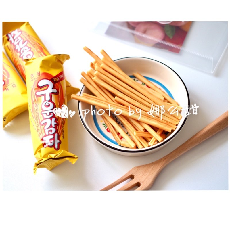 包邮韩国热销进口饼干 海太烤薯条棒薯棒土豆棒  网红零食108g