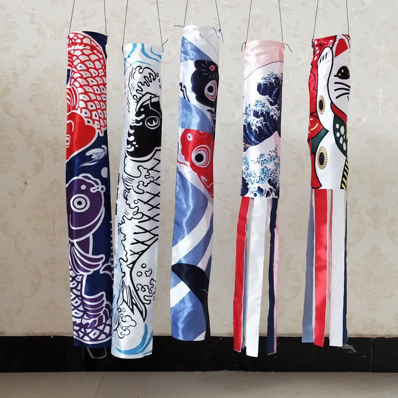 导游鲤鱼旗日式幡鲤鱼旗装饰鲤鱼幡手工鲤鱼旗挂件日本和风鲤鱼旗