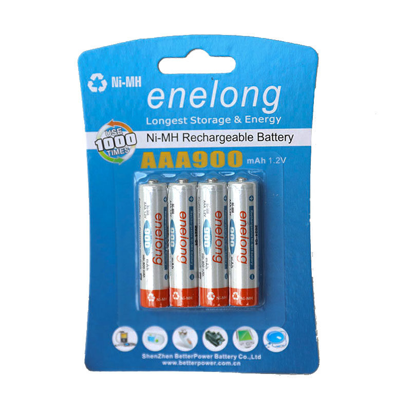 enelong爱老公7号七号AAA充电电池900mah 低自键盘鼠标电池日期新