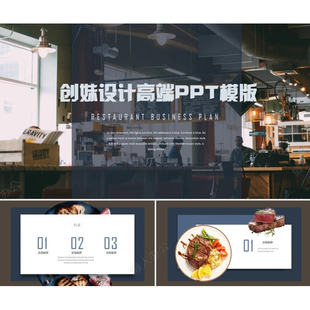 2026年爆款西餐厅商业计划PPT-餐饮品牌融资路演模板