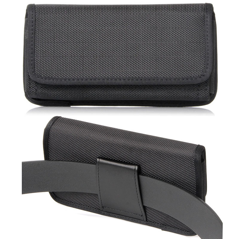 男手机腰包穿皮带横版帆布牛津布