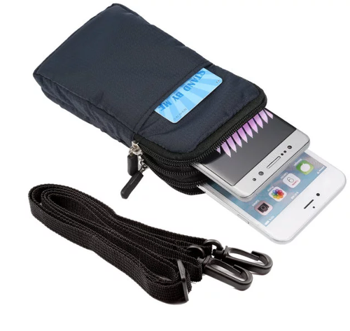 双层腰包手机包皮套挂袋