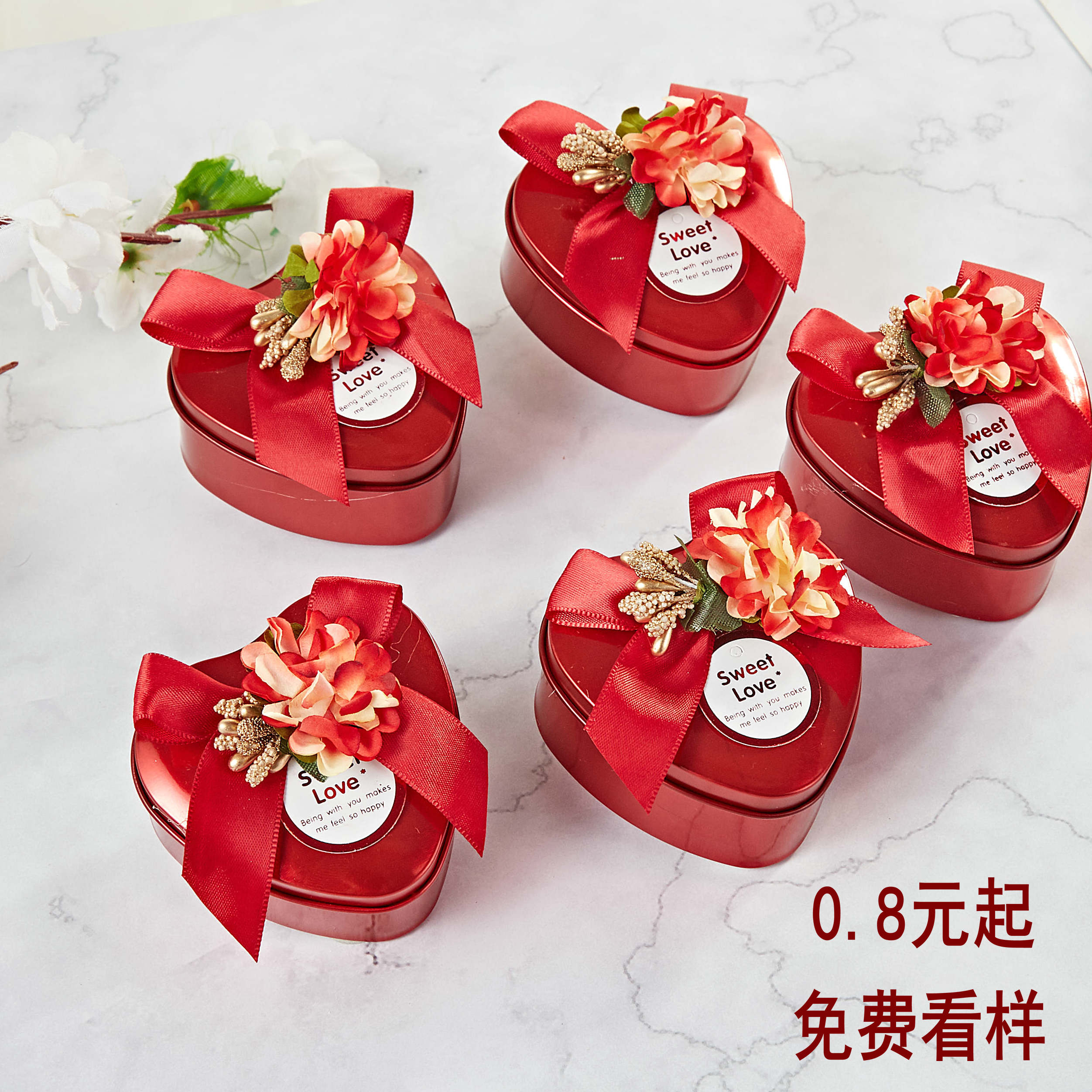 抖音喜糖果盒婚庆用品创意礼盒婚礼马口铁盒喜糖盒欧式伴手礼结婚