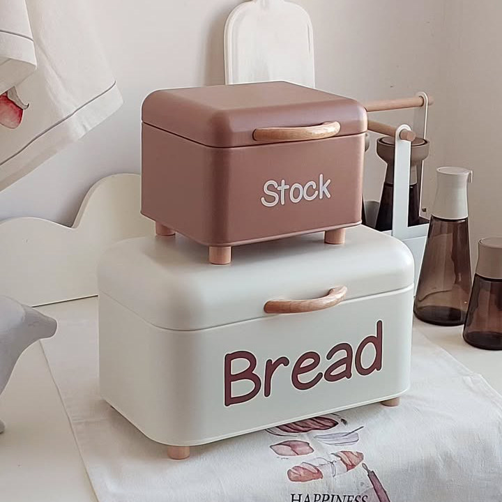 复古铁艺面包零食箱高颜值桌面收纳盒ins厨房储物神器玄关杂物盒,收纳整理,桌面收纳盒,淘宝优惠券,粉丝福利购,淘宝优惠卷