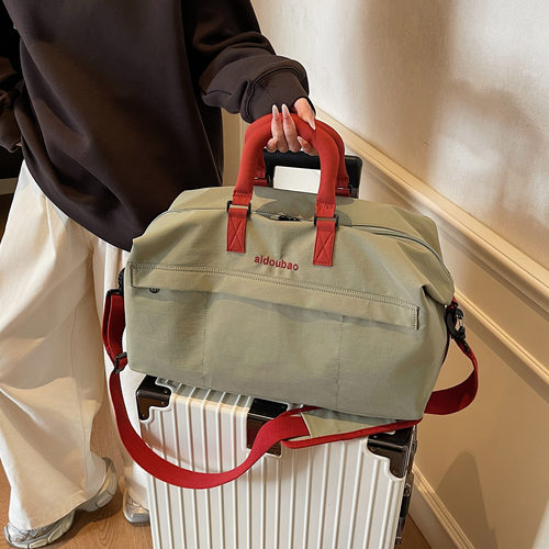 短途旅行包女大容量可挂行李箱