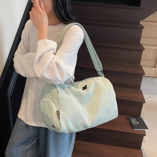 轻便小型短途旅行包女简约干湿分离瑜伽包运动训练单肩斜挎健身包