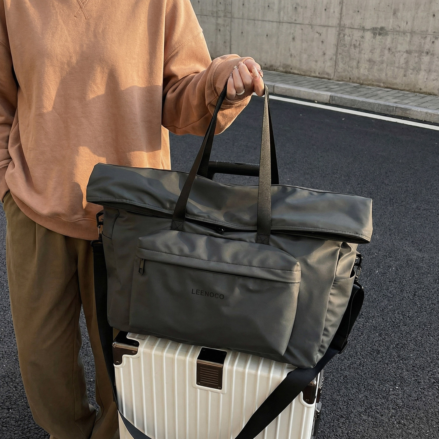 新款短途旅行包男女通用大容量出差手提包行李袋运动健身斜挎包潮,箱包皮具/热销女包/男包,旅行袋,淘宝优惠券,粉丝福利购,淘宝优惠卷