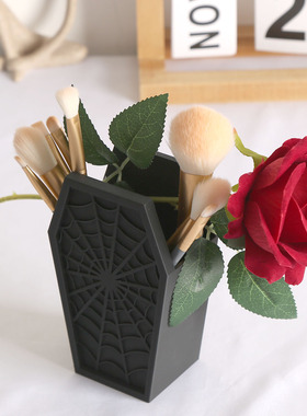 3D打印化妆刷收纳盒梳妆台浴室用品办公室万圣节装饰品哥特式