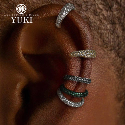 YUKI潮人气质闪钻无耳洞耳骨夹