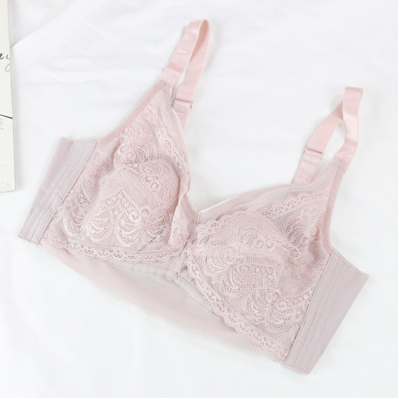 超薄显瘦性感蕾丝无钢圈大码文胸