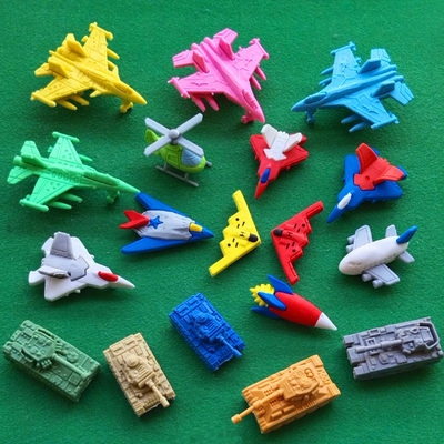 飞机坦克橡皮擦模型拼装橡皮玩具