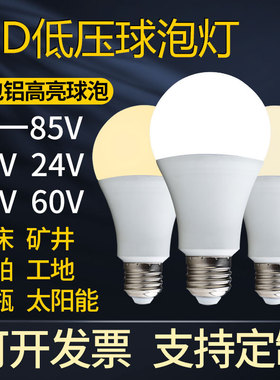 led低压球泡灯DCAC12v24v36v48v60v煤矿井下照明渔船舶交直流灯泡