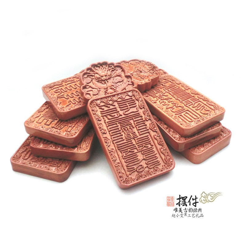 天地八维雷击枣木家居吉祥摆件