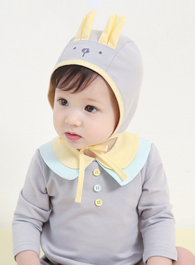 Y069韩国进口春秋季男女宝宝连体爬服 长袖棉连身哈衣 婴幼儿童装