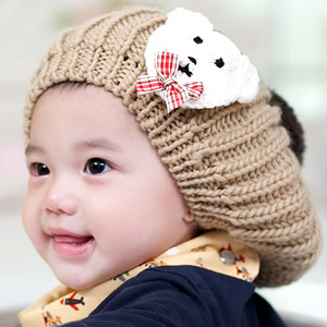 韩国进口婴儿秋冬保暖帽