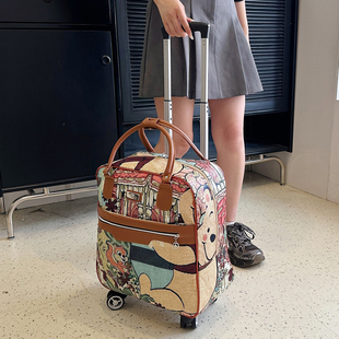 长短途旅行包万向轮拉杆包出差装衣服带轮子手提包轻便防水行李袋