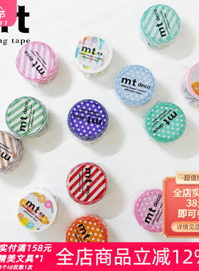 日本MT和纸胶带2025AW秋冬限定款波点斜纹tiger手帐素材拼贴打底