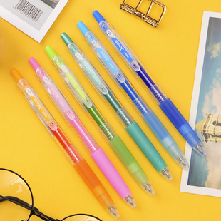 日本pilot百乐juice果汁笔荧光色0.5彩笔做笔记中性笔 东京书写