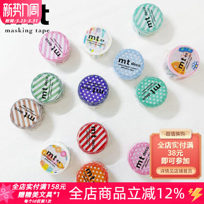 日本MT和纸胶带2025AW秋冬限定款波点斜纹tiger手帐素材