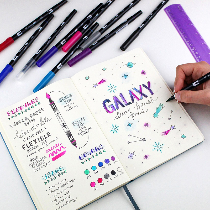 tombow日本蜻蜓专用双头水彩笔