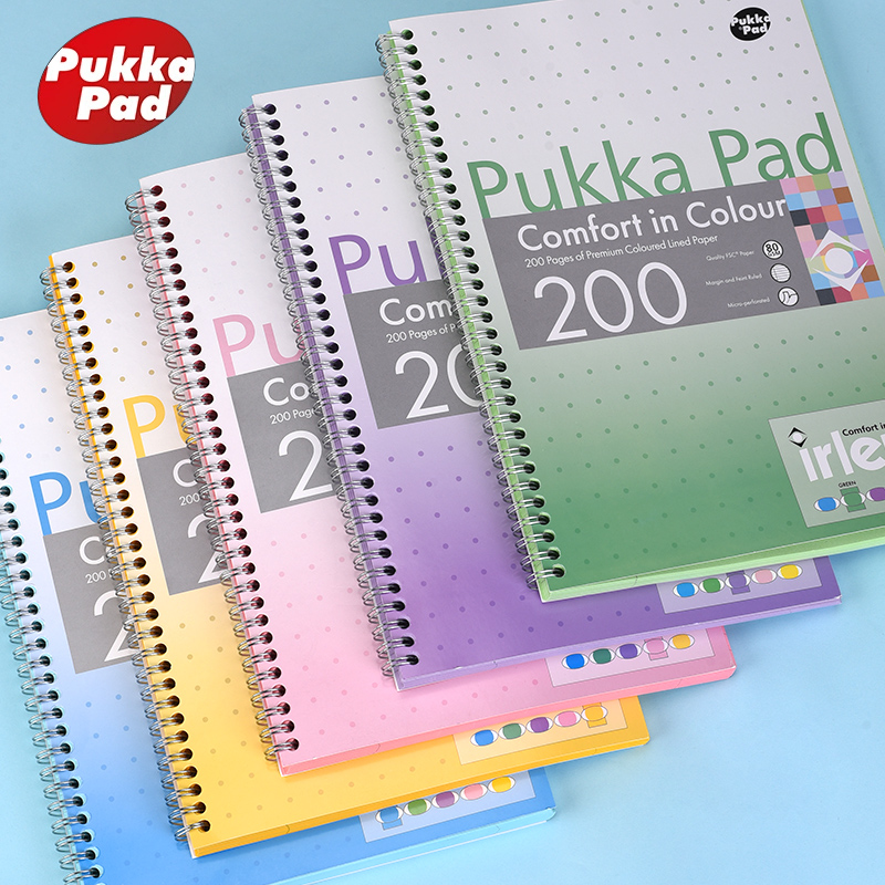 pukkaPad简约A4笔记本彩色内页