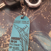 俄罗斯苏34飞机蒙皮钥匙扣