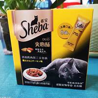 sheba Xibao Sandwich Pastry 135g Imported Cat Snacks Tuna Salmon Chicken Cat Cookies Teeth Cleaning and Grinding thumbnail 5