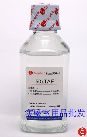 50×TAE缓冲液 500ml TAE科研试剂北京索莱宝