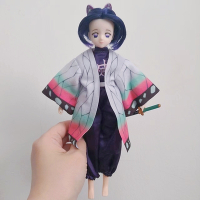 丽佳licca 莉卡娃娃 鬼灭之刃蝴蝶忍 6分人偶手办